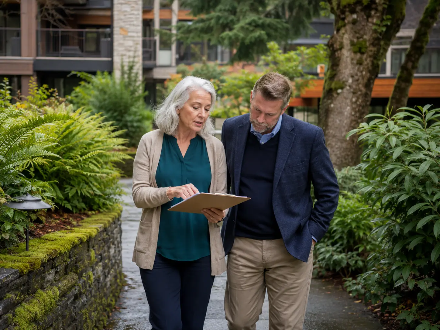 Senior-care administrators reviewing an Oregon quality-improvement plan